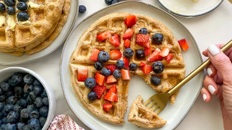 Vegan Flax Waffles