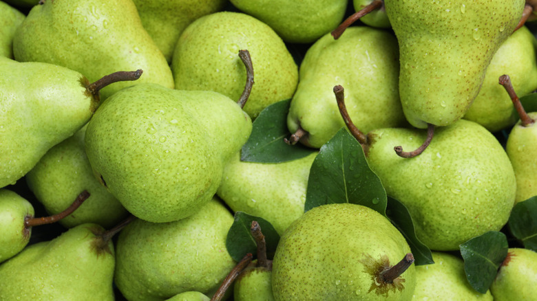Fresh ripe pears