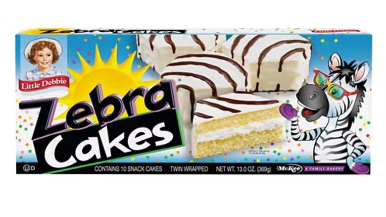 Box of Little Debbie Zebra cakes