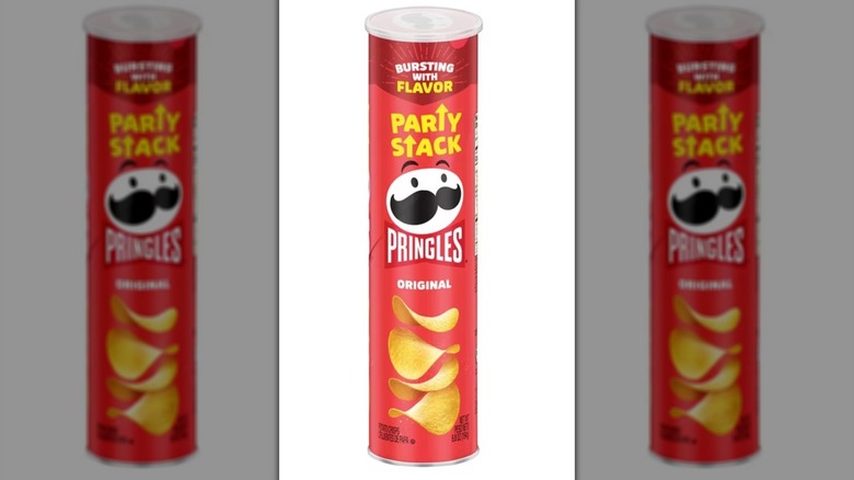 Tube of party stack original Pringles