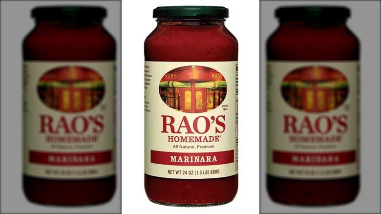 Jar of Rao's Homemade marinara pasta sauce