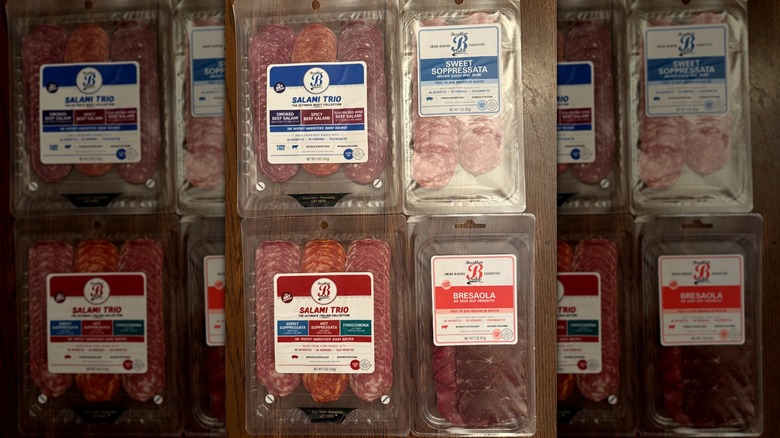 Packaged of Brooklyn Cured products on wooden table