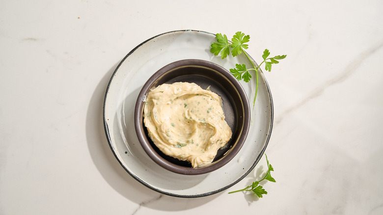 compound butter in a small bowl