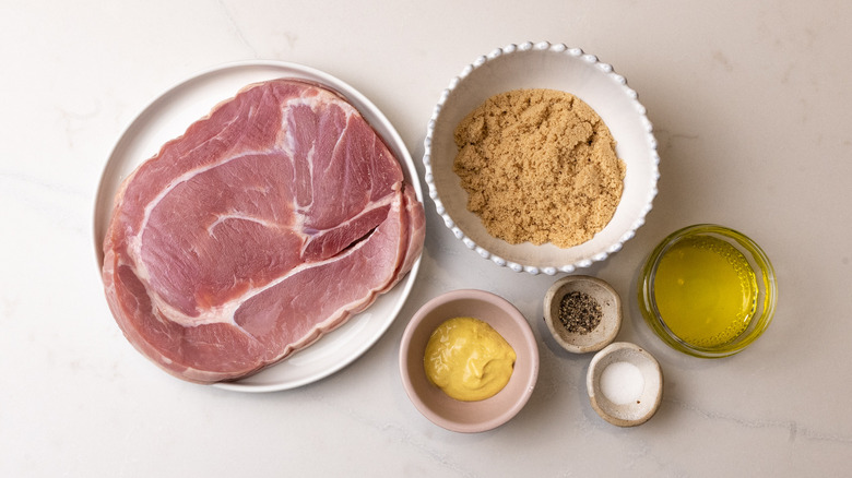 brown sugar ham steak ingredients