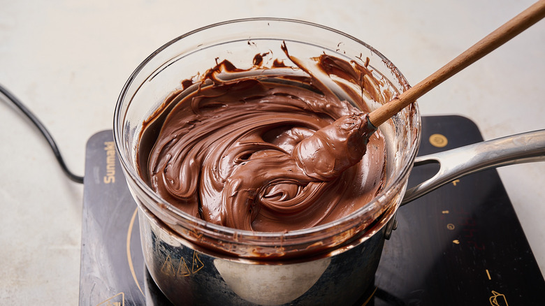 melting chocolate in a double boiler