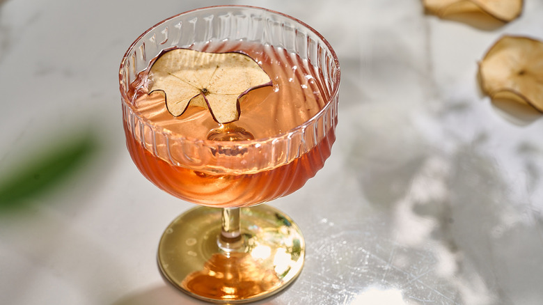 washington apple cocktail on a table