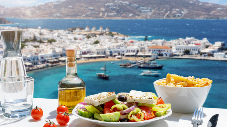 Greek food in Greece