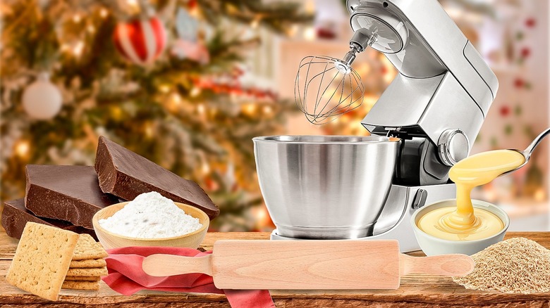 Holiday baking tools and ingredients