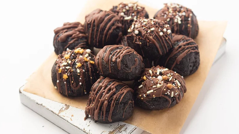 oreo balls on plate