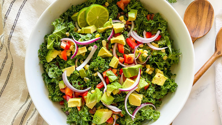 Kale salad in bowl