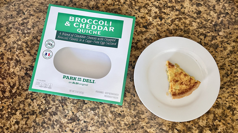 Slice of Park Street Deli Cheddar & Broccoli Quiche