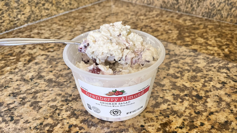 Park Street Deli Cranberry Almond Chicken Salad in a spoon