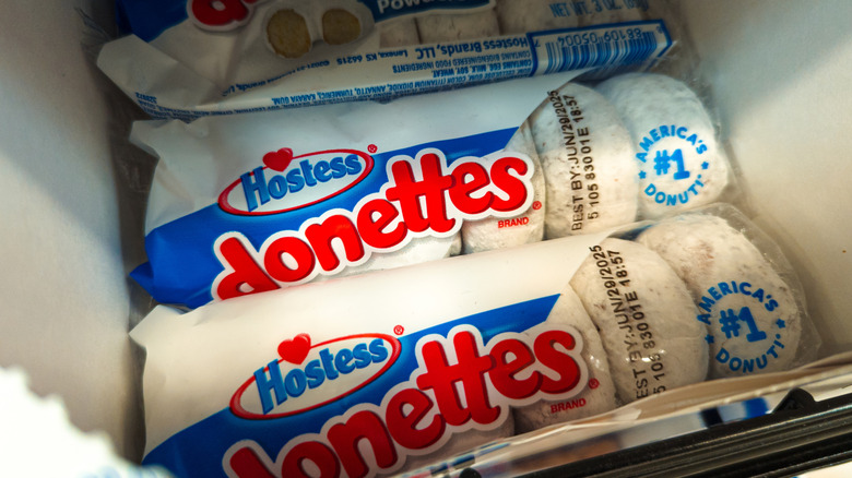 Several unopened Hostess Donettes