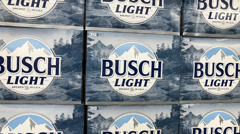 Display of Busch Light