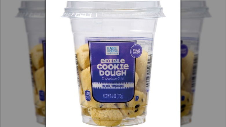 edible cookie dough balls in cup