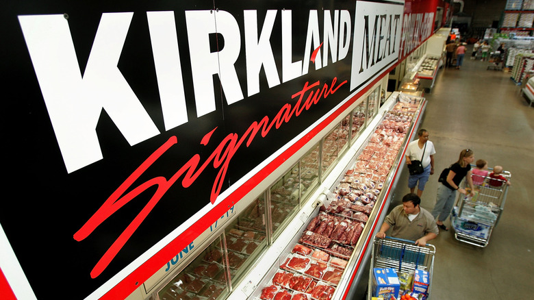 Kirkland Signature meat section at Costco