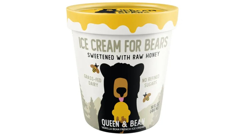 Tub of Ice Cream for Bears vanilla bean flavor