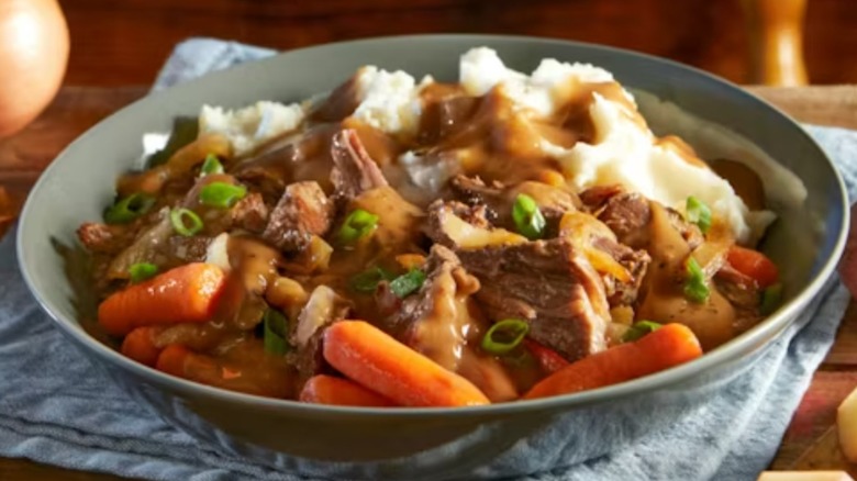 dish of pot roast from Bob Evans