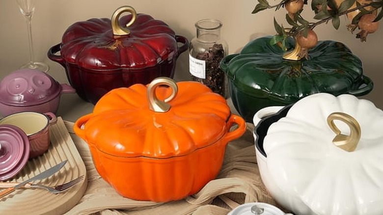 Flavehc 3.8-quart Pumpkin Dutch Oven