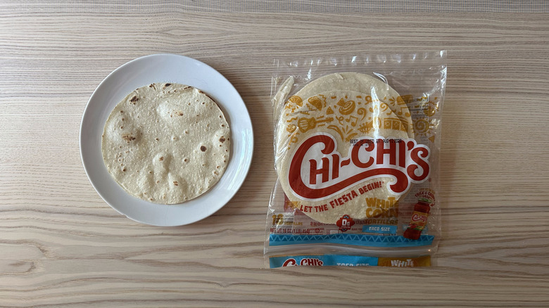 Chi-Chi's corn tortilla on white plate