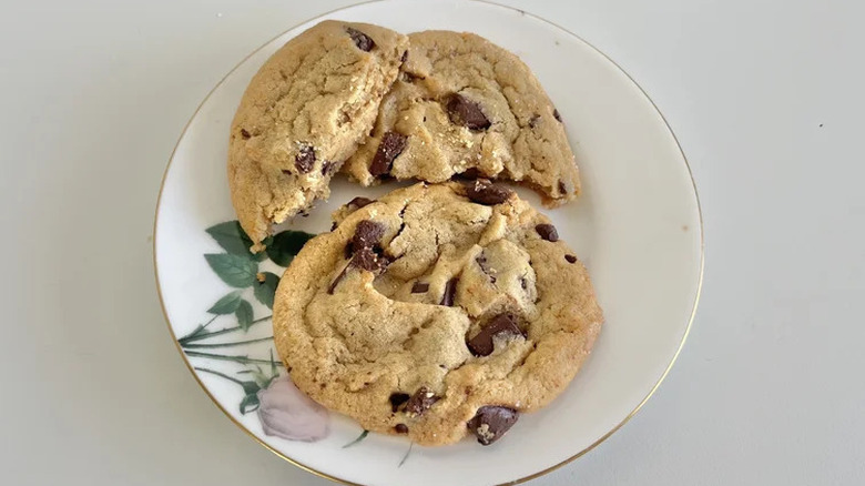 Kirkland chocolate chunk cookies on a plate