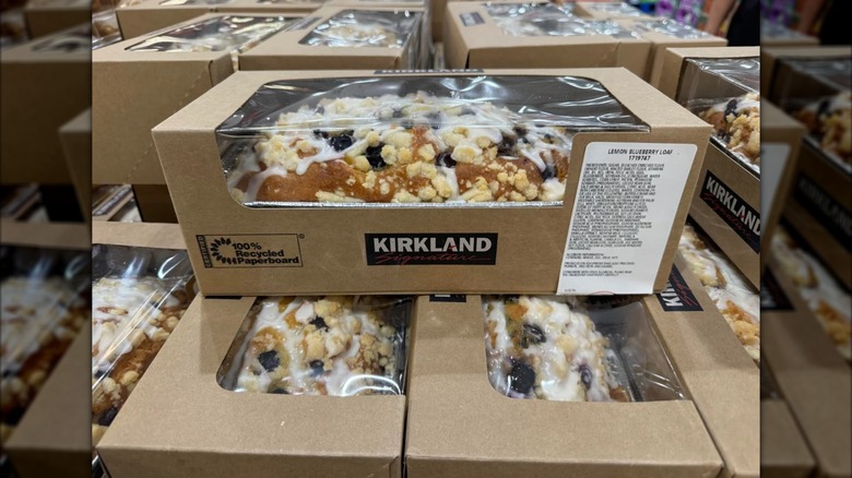 Lemon blueberry load in cardboard box