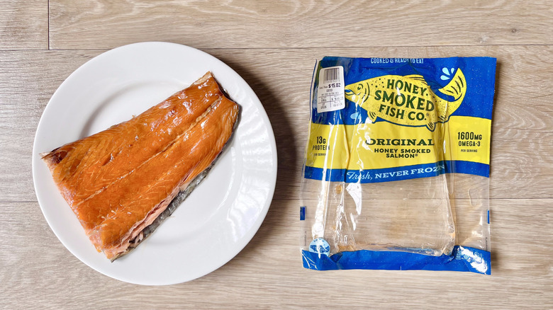 Honey Smoked Salmon Co. fillet on a plate