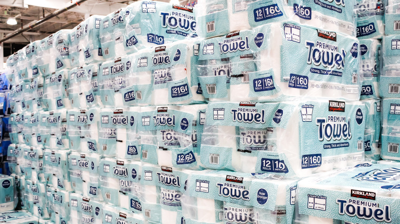 Costco paper towels display