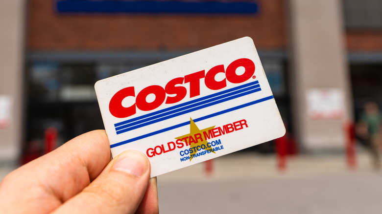 Close up of a Costco card