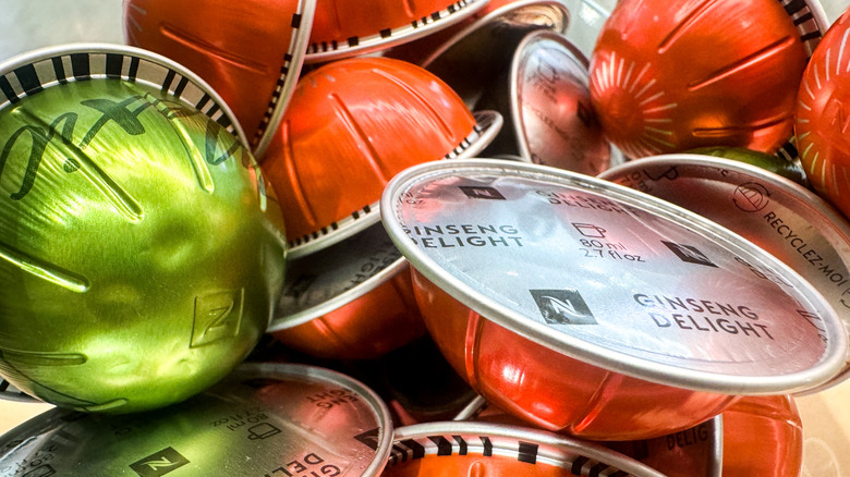 Colorful Nespresso Vertuo pods