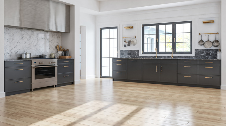 Sunlight on kitchen floors