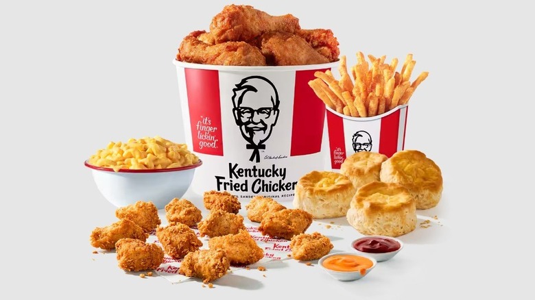 KFC 6-Piece Chicken Plus 12-Piece Nuggets Family Meal against a light background