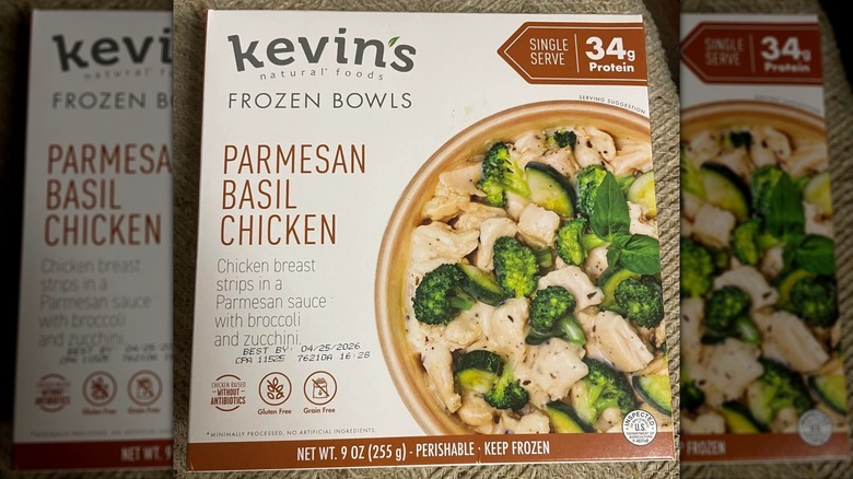 Box of Kevin's Frozen Bowls Parmesan Basil Chicken
