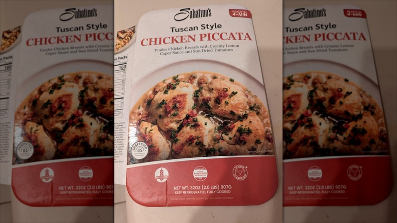 Tuscan style Chicken Piccata on countertop