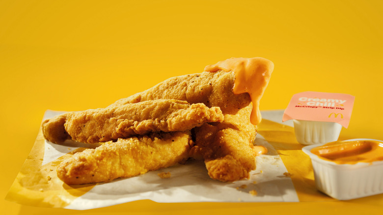 McDonald's McCrispy Strips with sauce