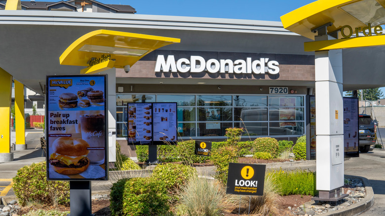 McDonald's drive-thru exterior
