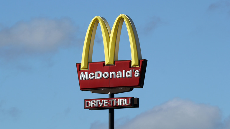 McDonald's golden arches sign