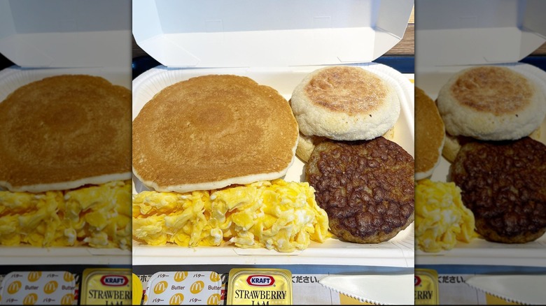 McDonald's breakfast meal on table