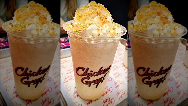 Apple Cinnamon Cereal shake at Chicken Guy!