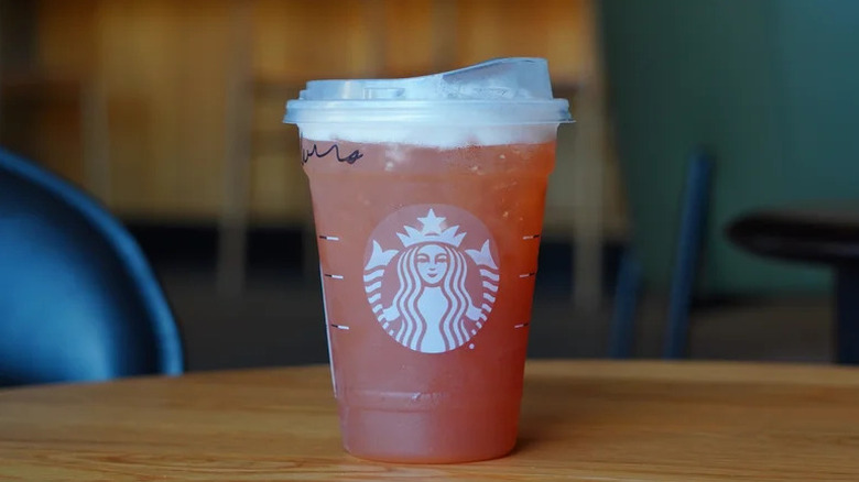 Starbucks Iced Chaider on wooden table