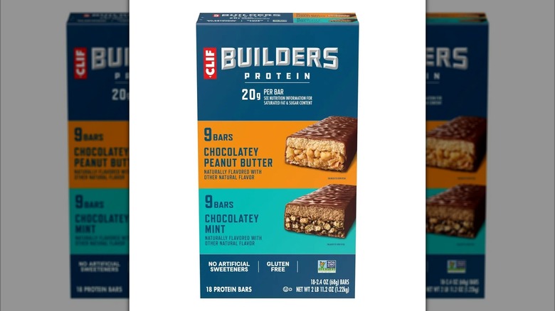 Clif Builder's Protein Bar Variety Pack on white background