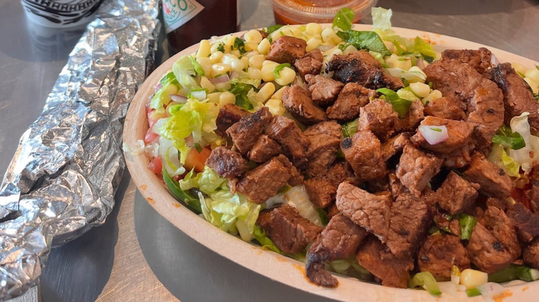 A quesadilla meal in Chipotle Mexican Grill