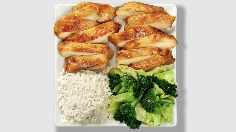 Double Protein Plate on a white background