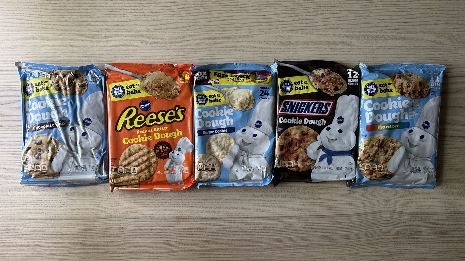 5 Pillsbury Ready-To-Bake Cookie Dough Flavors, Ranked