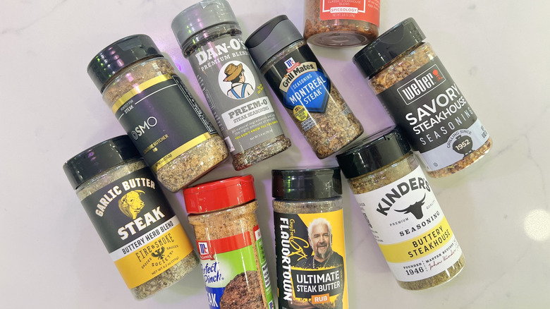 9 shaker bottles of steak seasonings from Walmart