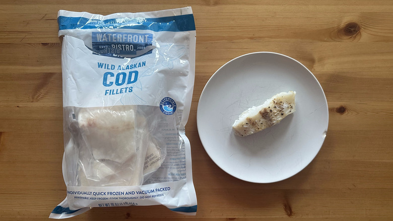 Waterfront Bistro Wild Alaskan Cod Fillets on wooden table