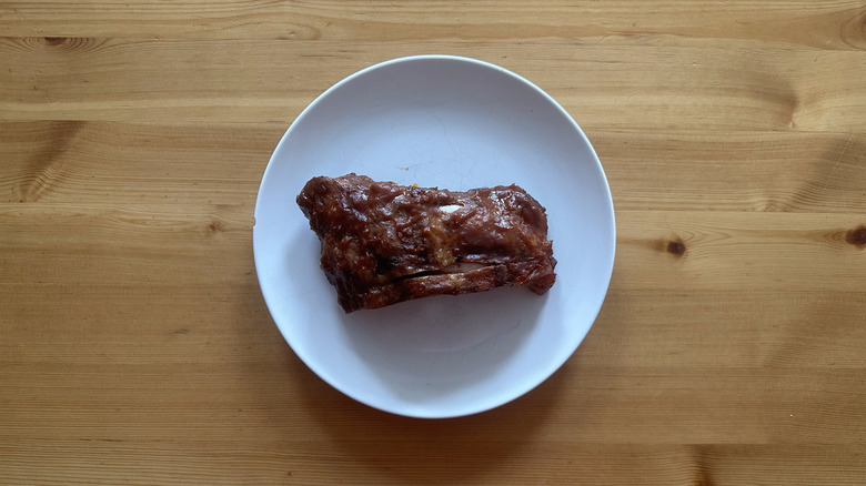 Smithfield Baby Back Pork Ribs on white plate