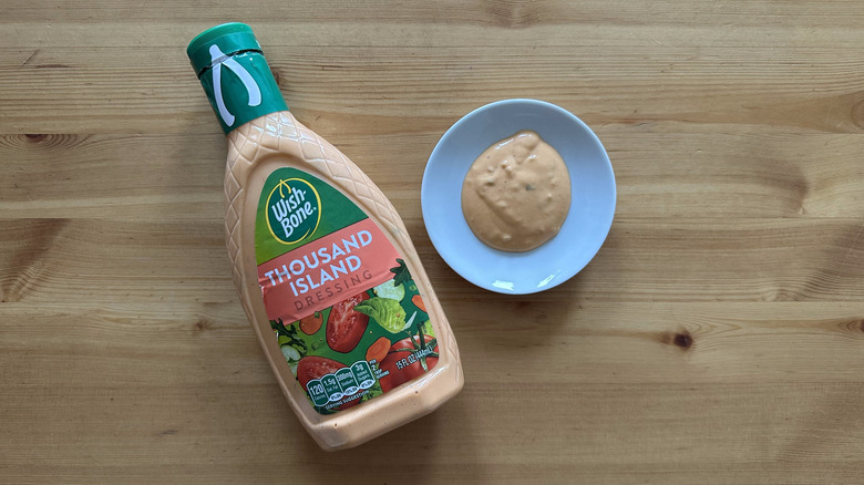 Wish-Bone Thousand Island Dressing on wooden table