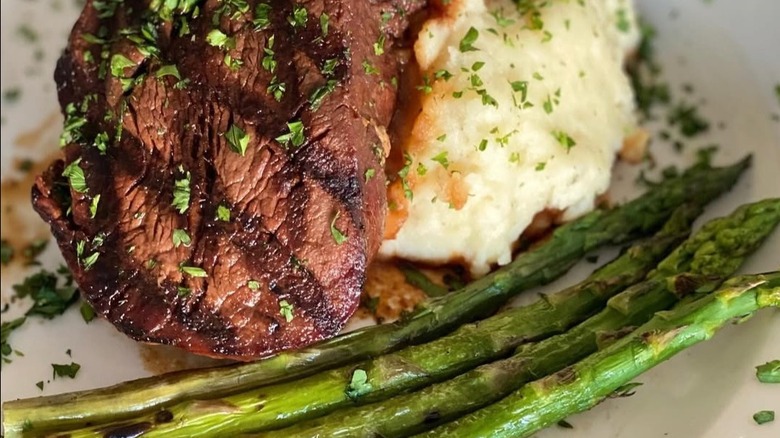 Steak at La Cave