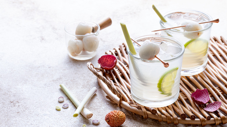 cocktail with lemongrass